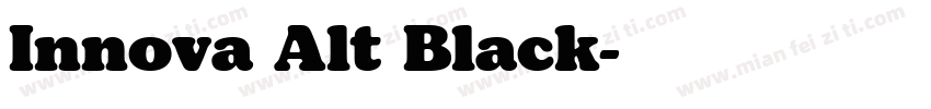 Innova Alt Black字体转换